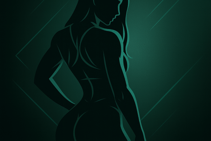 Athletic woman with strong back and glutes, representing women’s glute training, booty growth exercises, and lower-body muscle building.