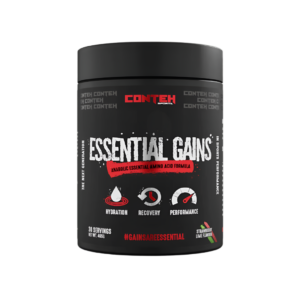 Conteh Sports Essential Gains is a premium Essential Amino Acid (EAA) formula designed to support muscle growth and recovery.