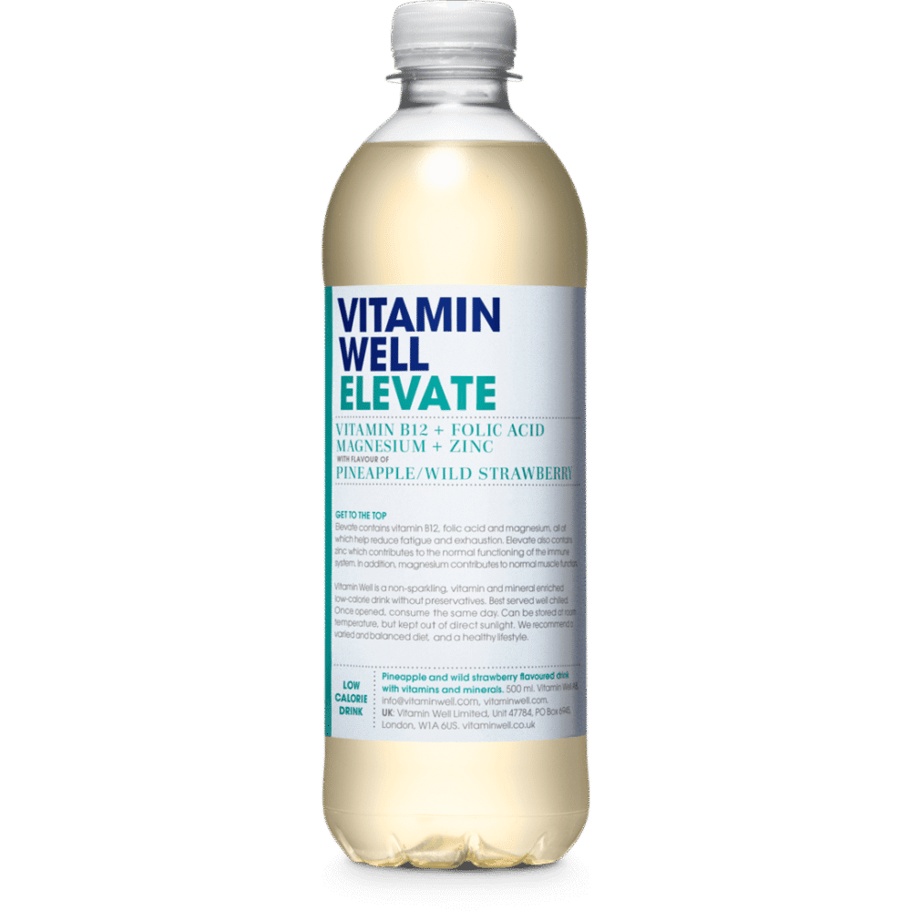 Vitamin Well Elevate – Pineapple & Wild Strawberry 12 × 500ml