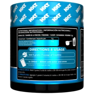 NXT Nutrition Micronised Creatine 300g Pure Strength.