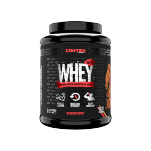 Conteh Sports Whey Elite is a premium protein blend combining high-quality whey protein concentrate and isolate to support muscle growth, recovery, and daily nutrition.