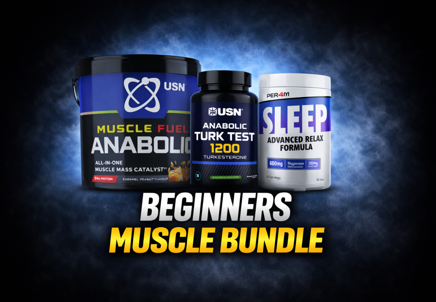 Beginners Muscle building supplements bundle