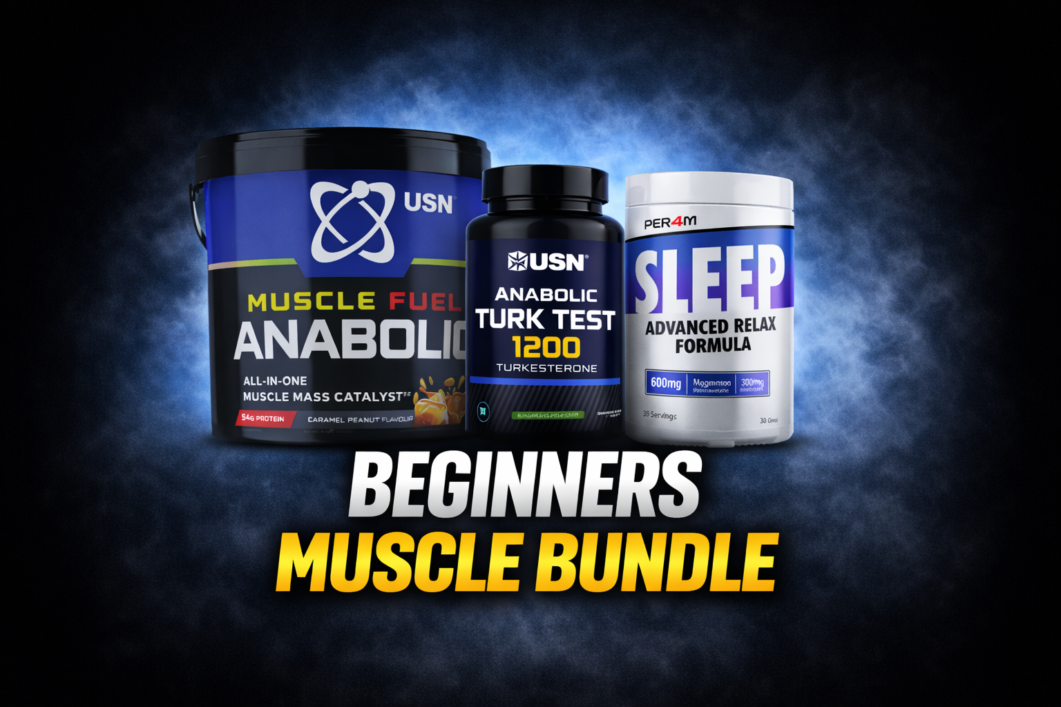 Beginners Muscle building supplements bundle