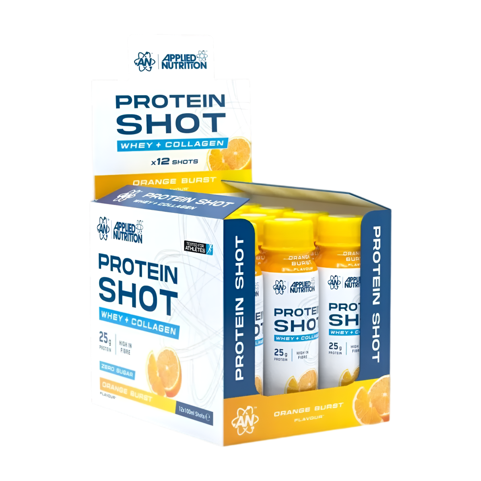 ProteinShotDisplayBox12x100ml-OrangeBurst