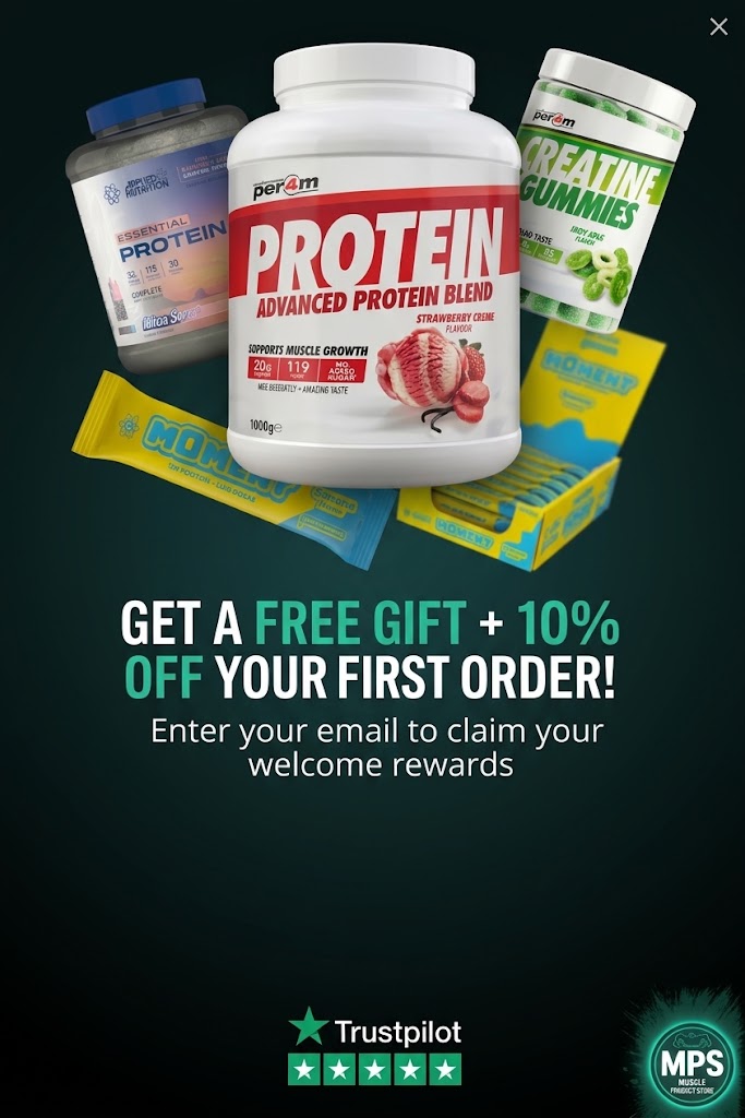 muscle products store pop up box