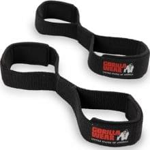 Gorilla Wear Figure 8 Lifting Straps Black