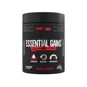 Conteh Sports Essential Gains is a premium Essential Amino Acid (EAA) formula designed to support muscle growth and recovery.