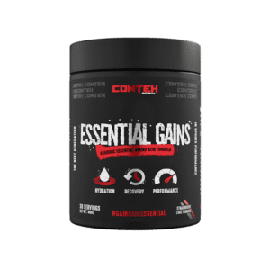 Conteh Sports Essential Gains is a premium Essential Amino Acid (EAA) formula designed to support muscle growth and recovery.