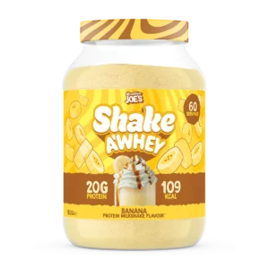 Mountain Joe’s Shake A’Whey is a rich, smooth whey protein powder designed to make hitting your daily protein target simple, enjoyable, and consistent.