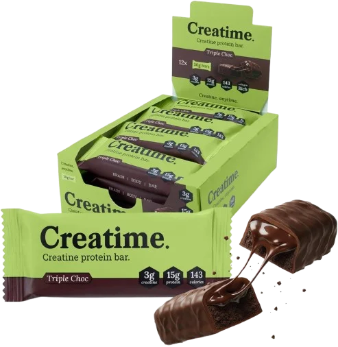 Creatime Triple Choc Creatine Protein Bar