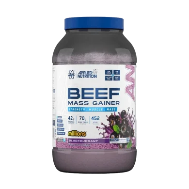 applied nutrition beef mass gainer 3.13kg beef protein mass gainer for weight gain and muscle growth