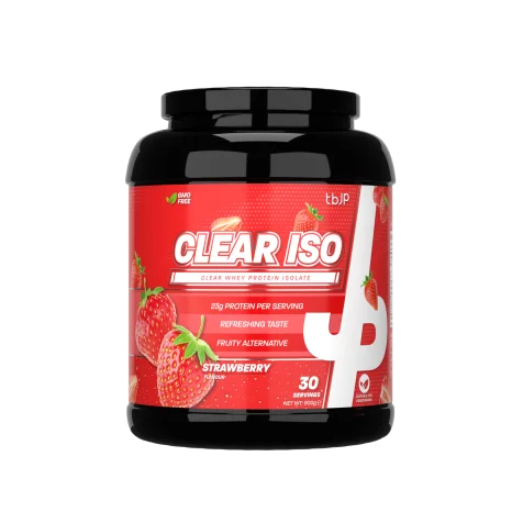 Trained By JP Clear ISO is a premium clear whey isolate protein designed to support muscle growth, recovery and daily protein intake without the heavy texture of traditional protein shakes.