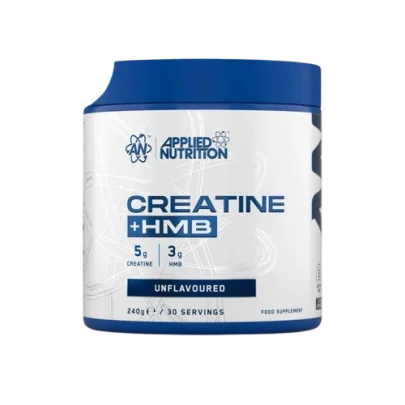 Applied Nutrition Creatine + HMB is a dual ingredient performance formula that combines two of the most researched and effective supplements in sports nutrition